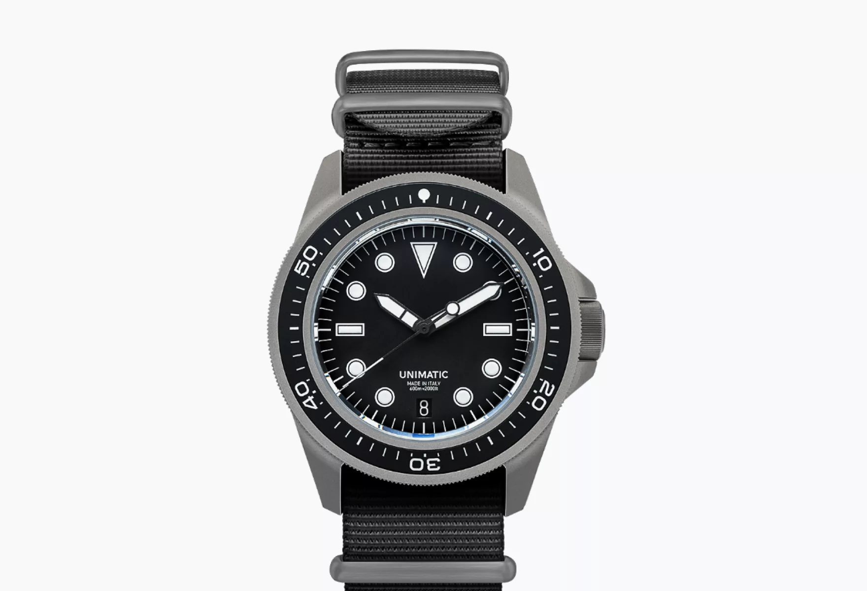 Unimatic Pro Diver U1 S T PD6 B Titanium Depth Meets Refined Design 02