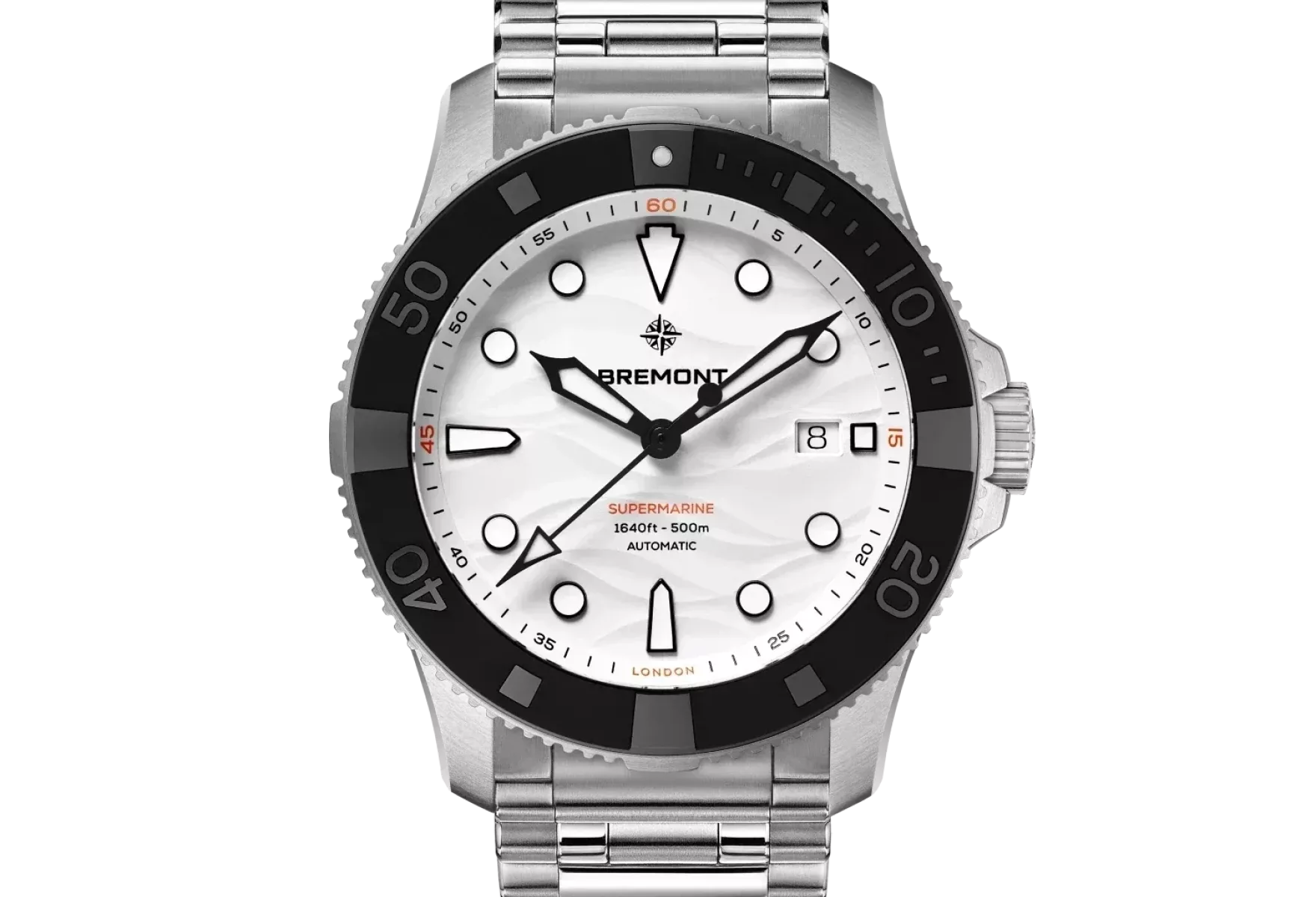 Bremont Supermarine 500m Polar White SM43 DT SS WH B 03