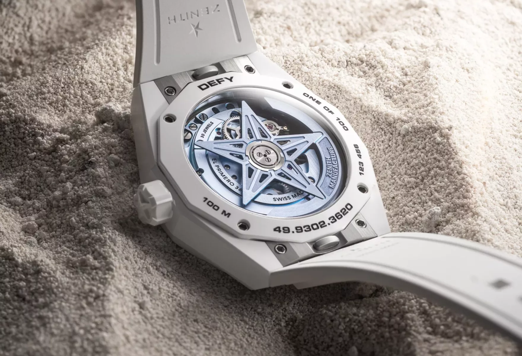 ZENITH DEFY Skyline White Surfer Time Worn by the Waves 013