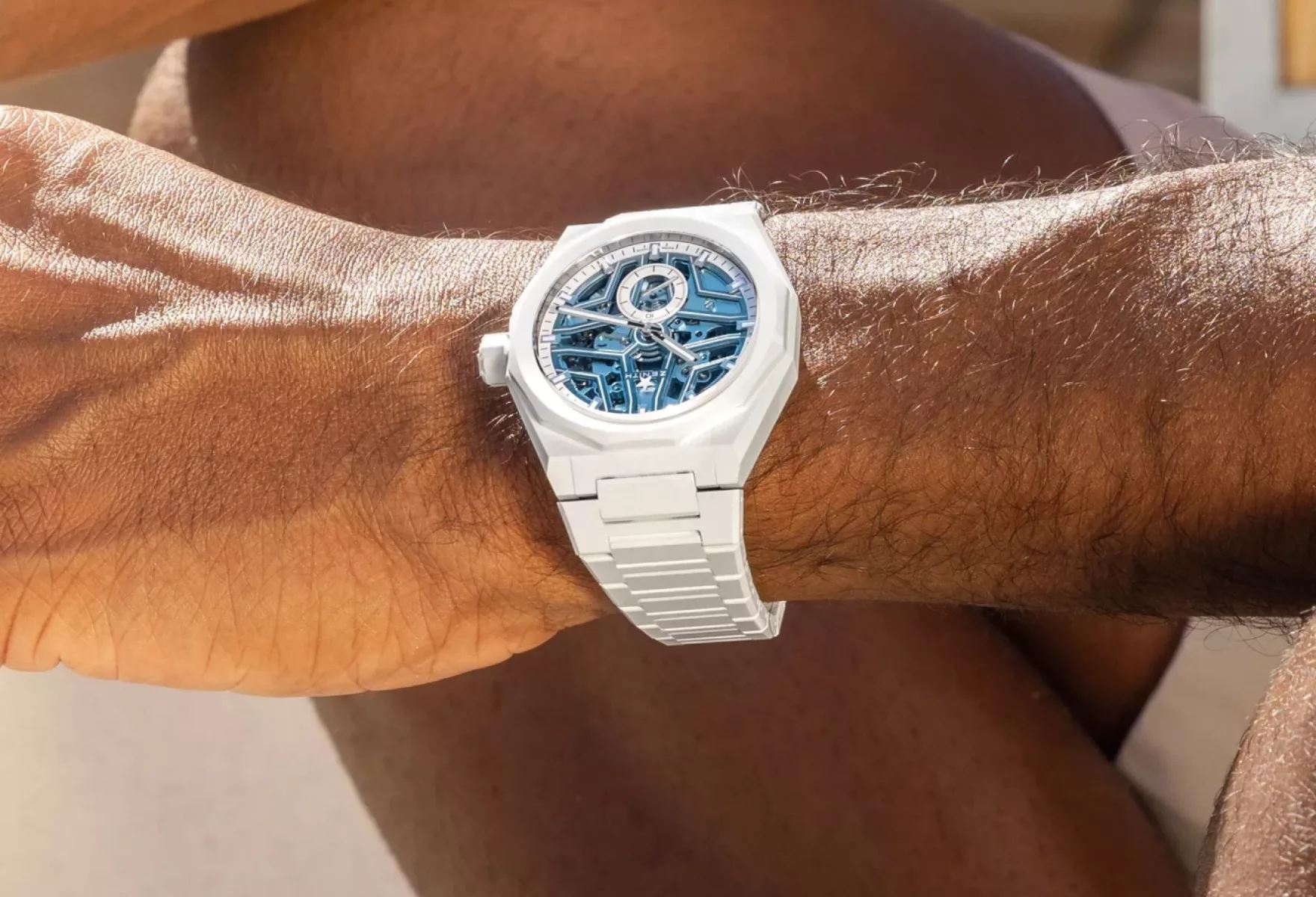 ZENITH DEFY Skyline White Surfer Time Worn by the Waves 015