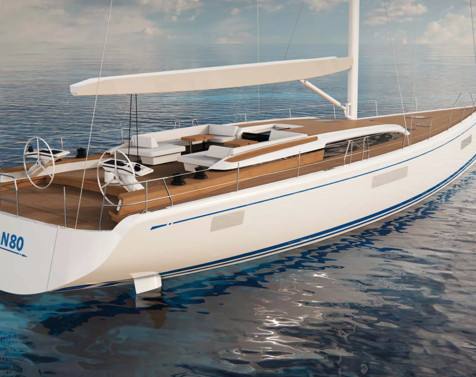 1 Nautor Swan 80 The Art of Silent Sailing in the Electric Age