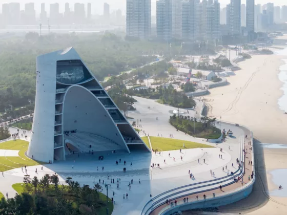 Sun Tower by OPEN Architecture Yantais Celestial Cultural Beacon 01