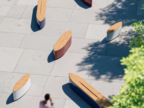 Sampan Benches by Tommy Cheong A Maritime Tale in Urban Seating 01