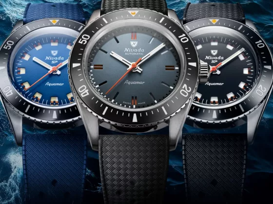 Nivada Grenchen Antarctic Diver Aquamar Vintage Depth with Living Lume 01