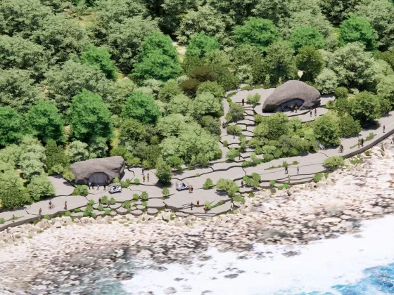 Nature Rocks MVRDVs Rock Inspired Pathways and Pavilion on Taiwans Coast