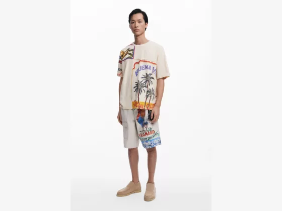 Buena Vida Postcard T Shirt by Desigual 04