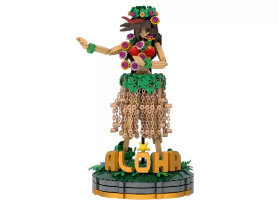 1 DANCING HULA GIRL