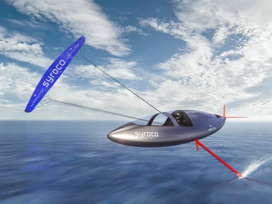 Syrocos Moonshot I is Foiling Kite powered Sailing craft 2