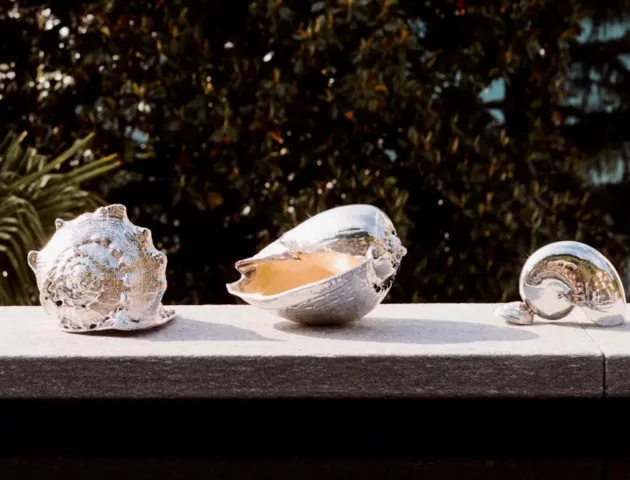 Buccellati Sterling Silver Coral Branch Candelabra