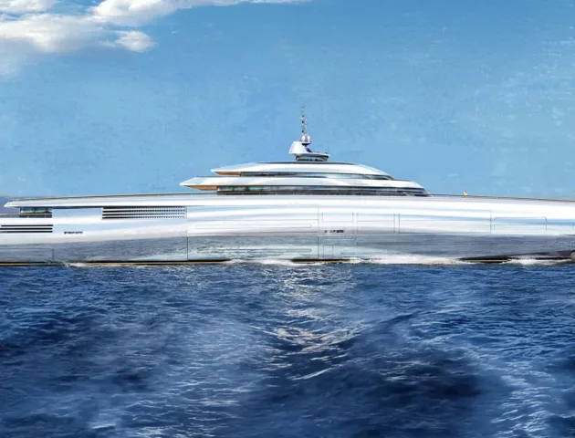 2 The 153m Hybrid Mega Yacht