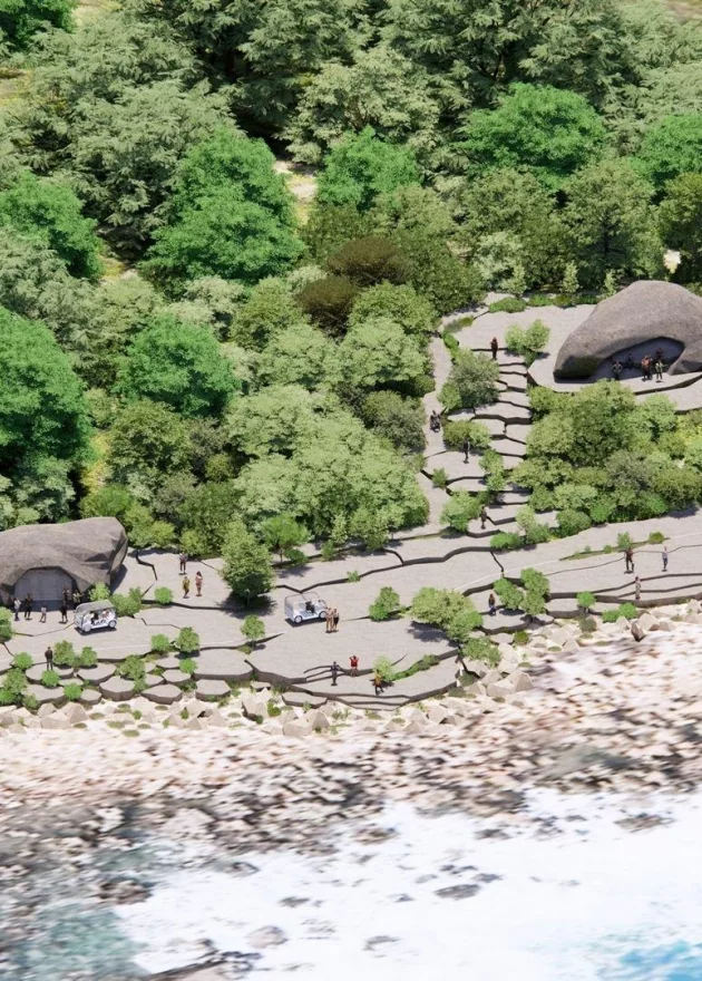 Nature Rocks MVRDVs Rock Inspired Pathways and Pavilion on Taiwans Coast