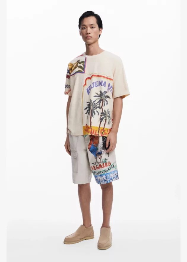 Buena Vida Postcard T Shirt by Desigual 04