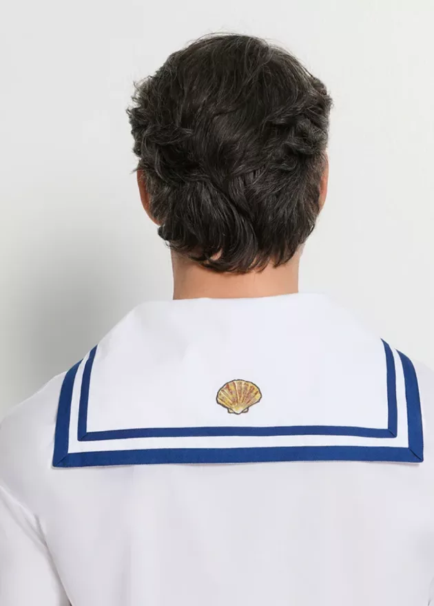 1 HANRO Cotton Sailor Collared Top