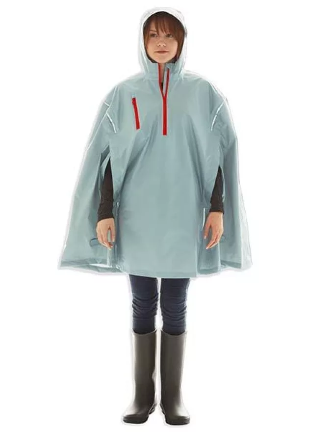 Ocean State Blue High Performance Rain Cape by Cleverhood 1