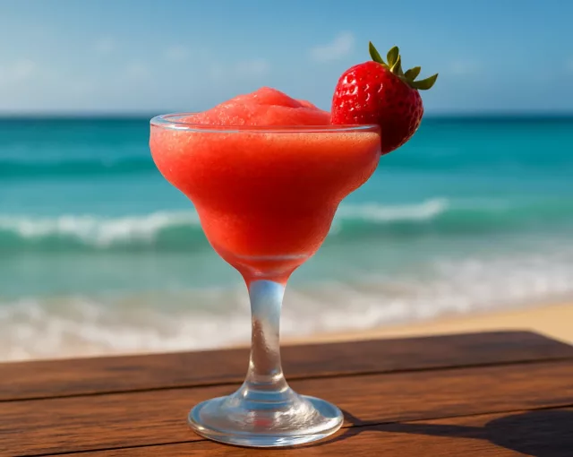 Daiquiri cocktail strawberry serving suggestions