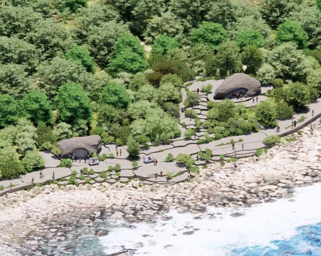 Nature Rocks MVRDVs Rock Inspired Pathways and Pavilion on Taiwans Coast