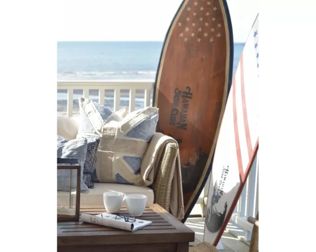 Surfboard Antique A Vintage Oak Statement Piece for Coastal Decor 01