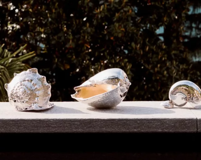 Buccellati Sterling Silver Coral Branch Candelabra