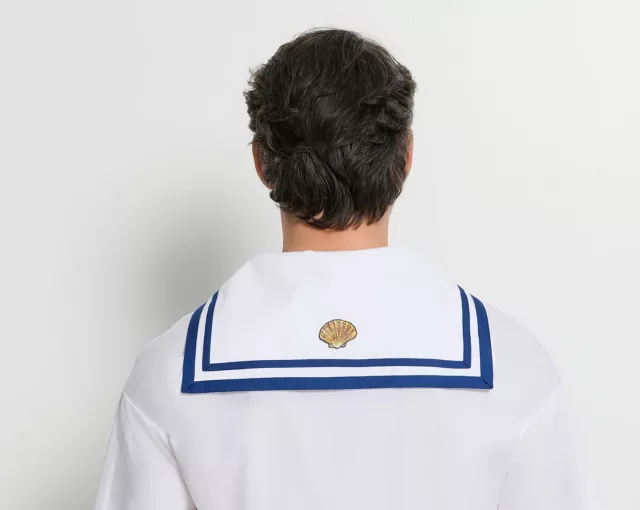 1 HANRO Cotton Sailor Collared Top