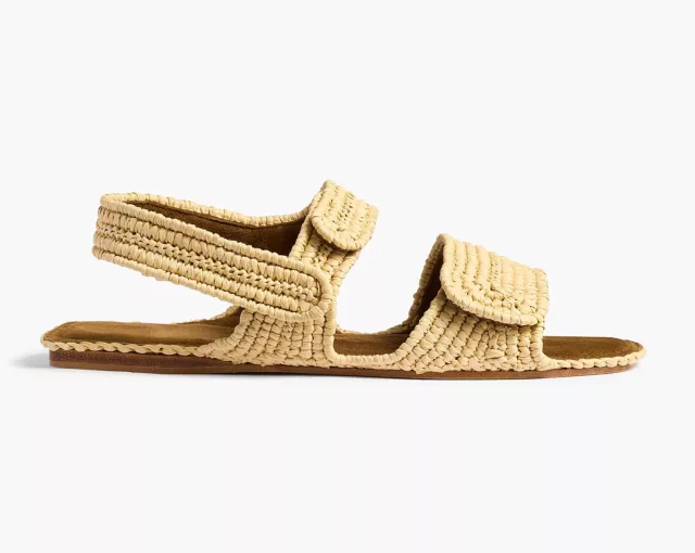 1 Khaite Boden Sandal in Natural Raffia