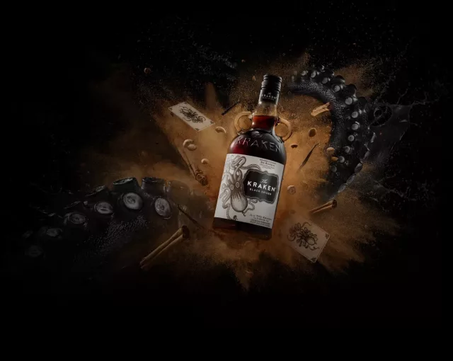 The Kraken Original Black Spiced Rum Darkness Beneath the Waves 01