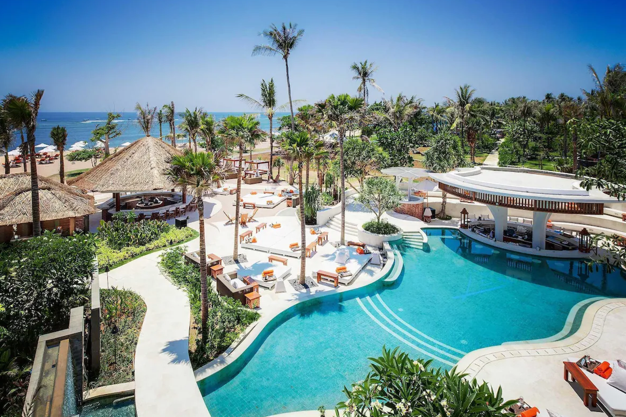 Sofitel Bali Nusa Dua Beach Resort with lagoon-style pools, French-inspired design, and private beachfront setting, one of the best beach resorts in Bali