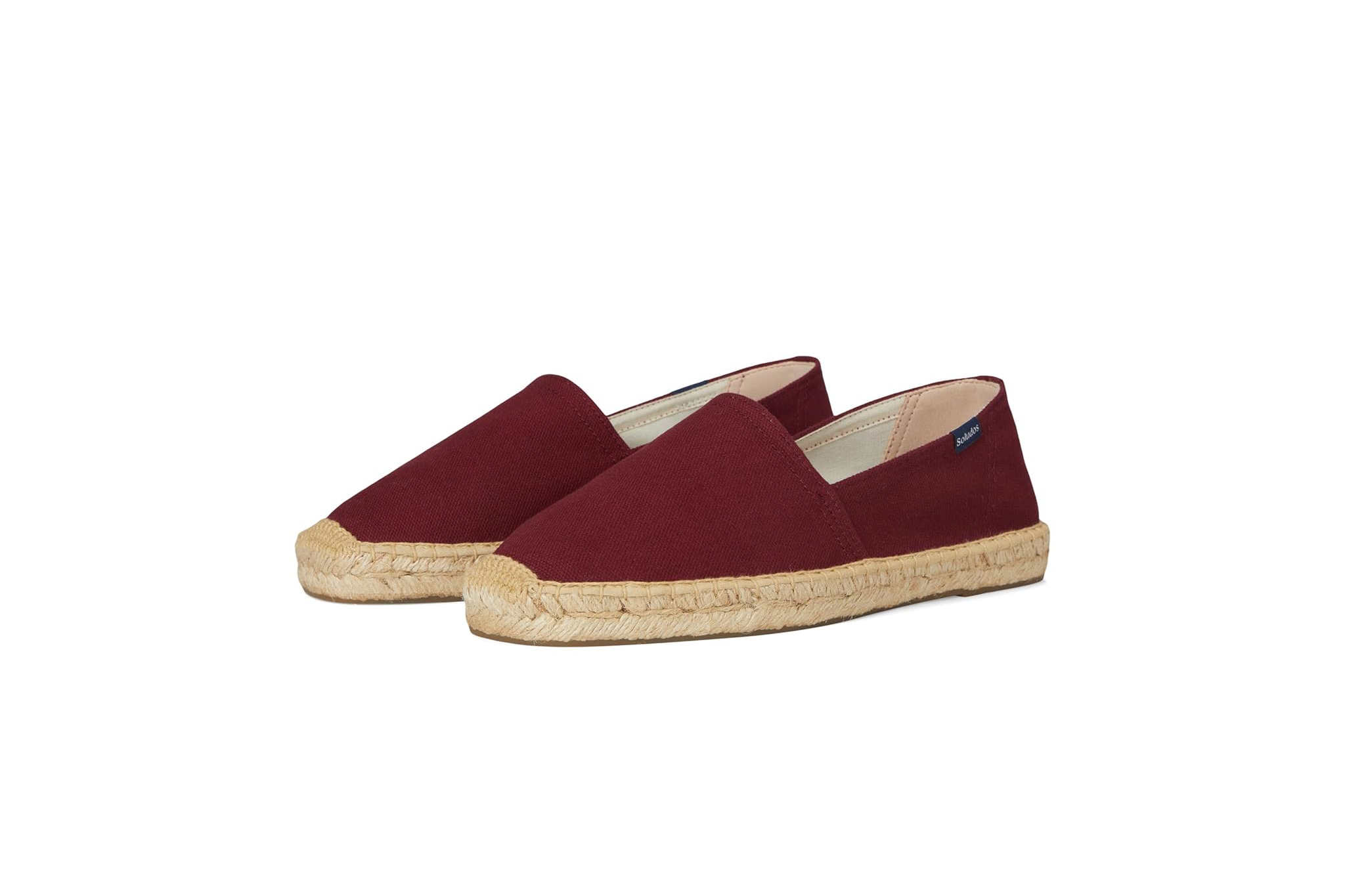 Soludos Original espadrilles in burgundy canvas - best espadrilles for classic Mediterranean style