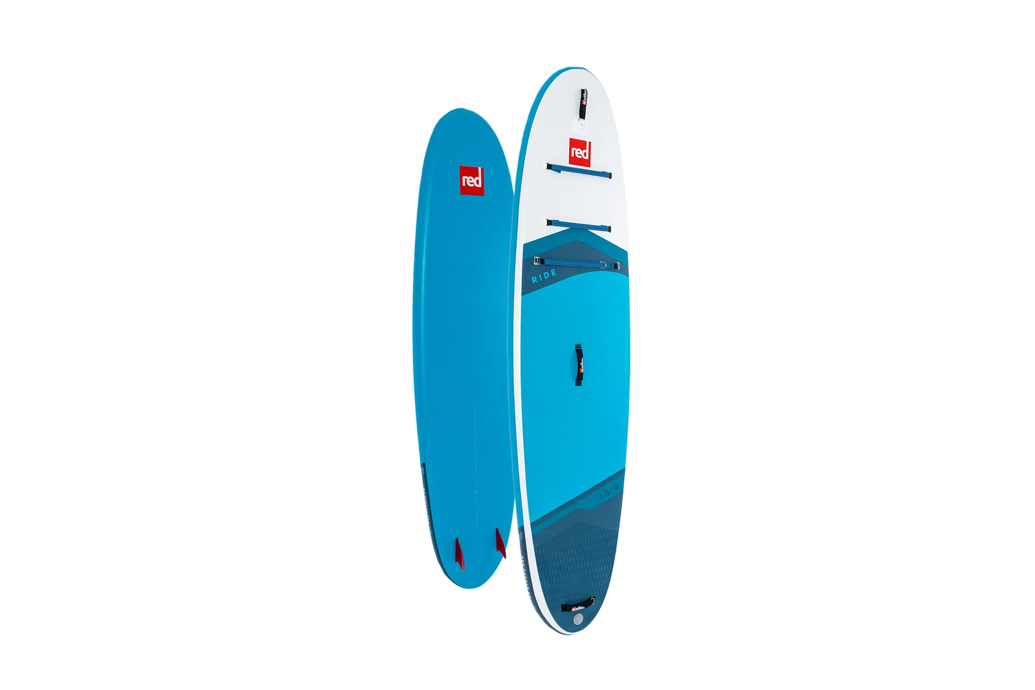 Red Ride 10’6” in blue and white, a reliable all-around model ranked among the best inflatable paddle boards for everyday use and casual paddling.