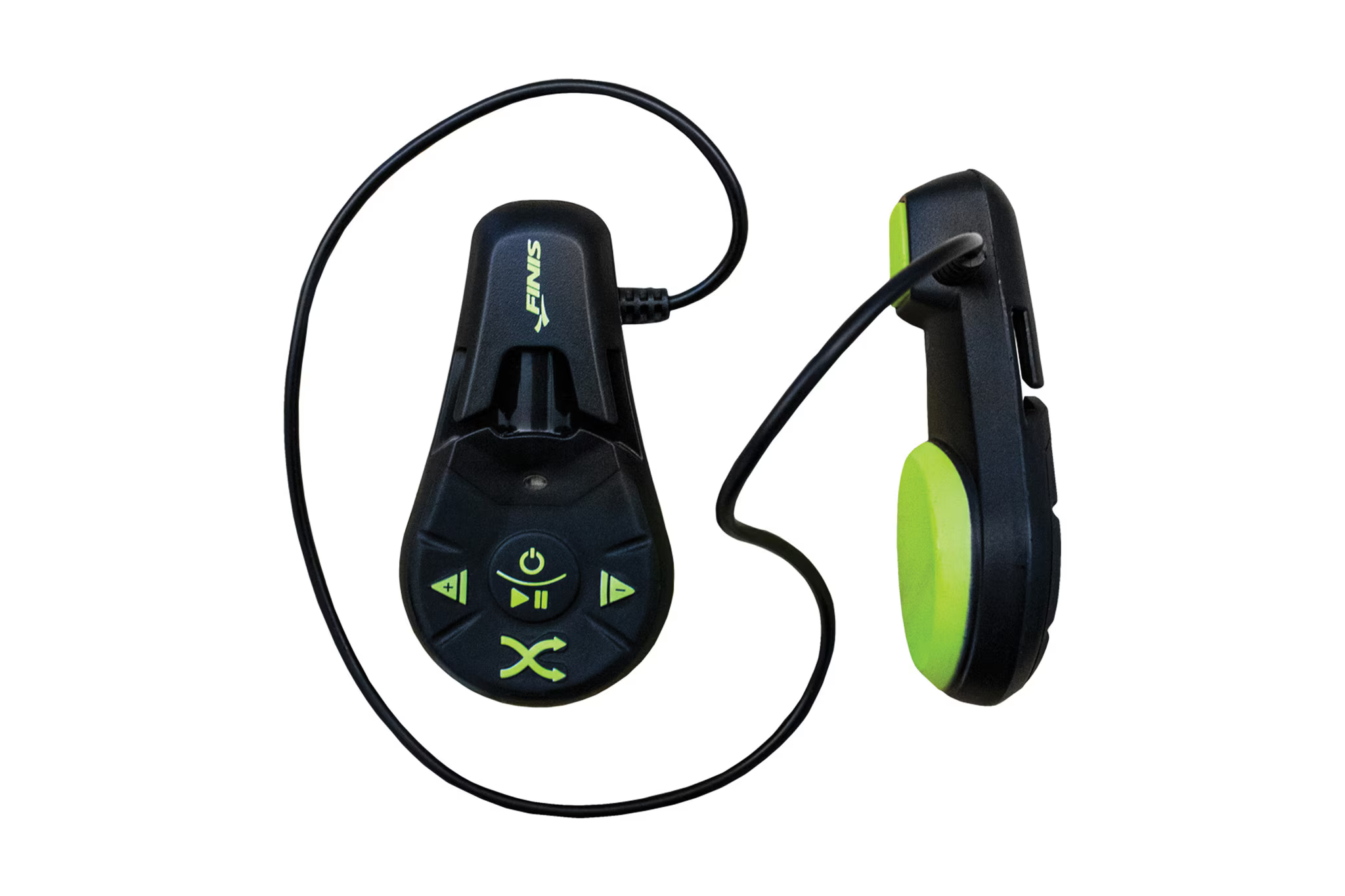 FINIS Duo underwater MP3 player with magnetic dock and cheekbone speakers