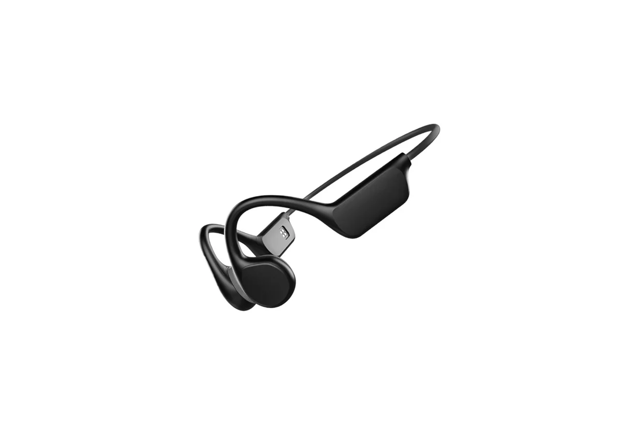 Relayinert black waterproof swimming headphones with bone conduction design – one of the best waterproof headphones for swimming.