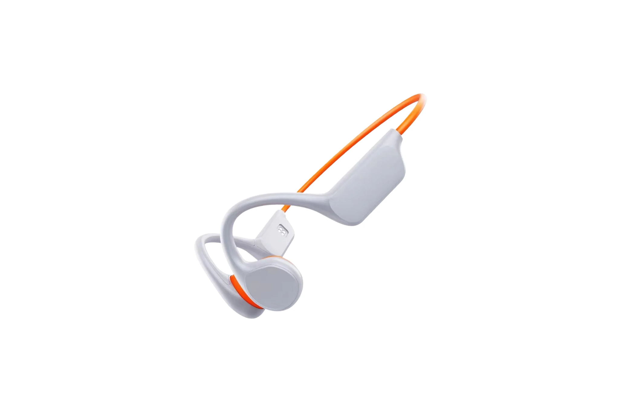 Wweixi white and orange waterproof headphones for swimming with bone conduction tech – ranked among the best waterproof headphones for swimming.