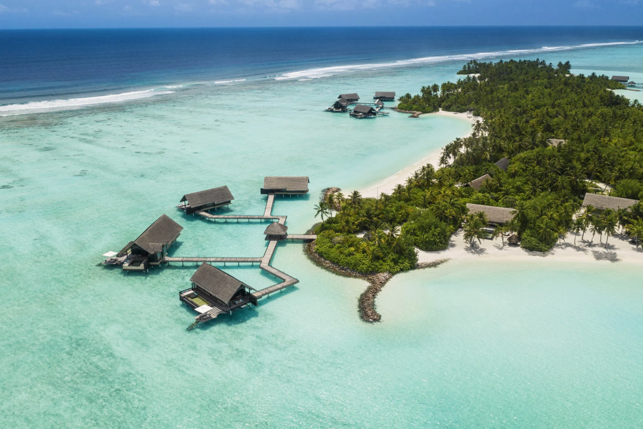 One&Only Reethi Rah in the Maldives, a sprawling private island considered one of the most luxurious beach resorts in the world.