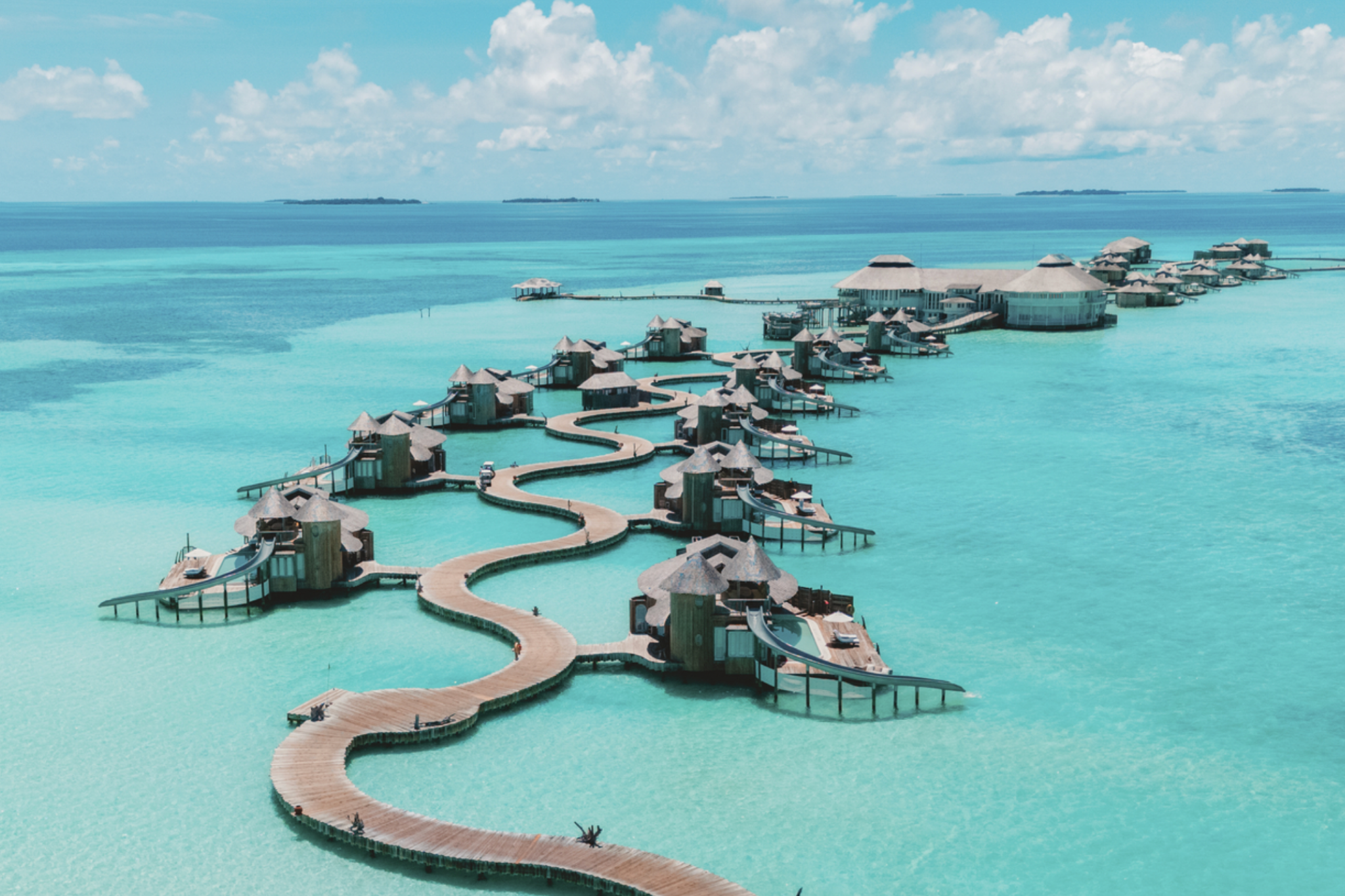 Soneva Jani in the Maldives, a whimsical, eco-conscious escape often cited as one of the most luxurious beach resorts in the world.