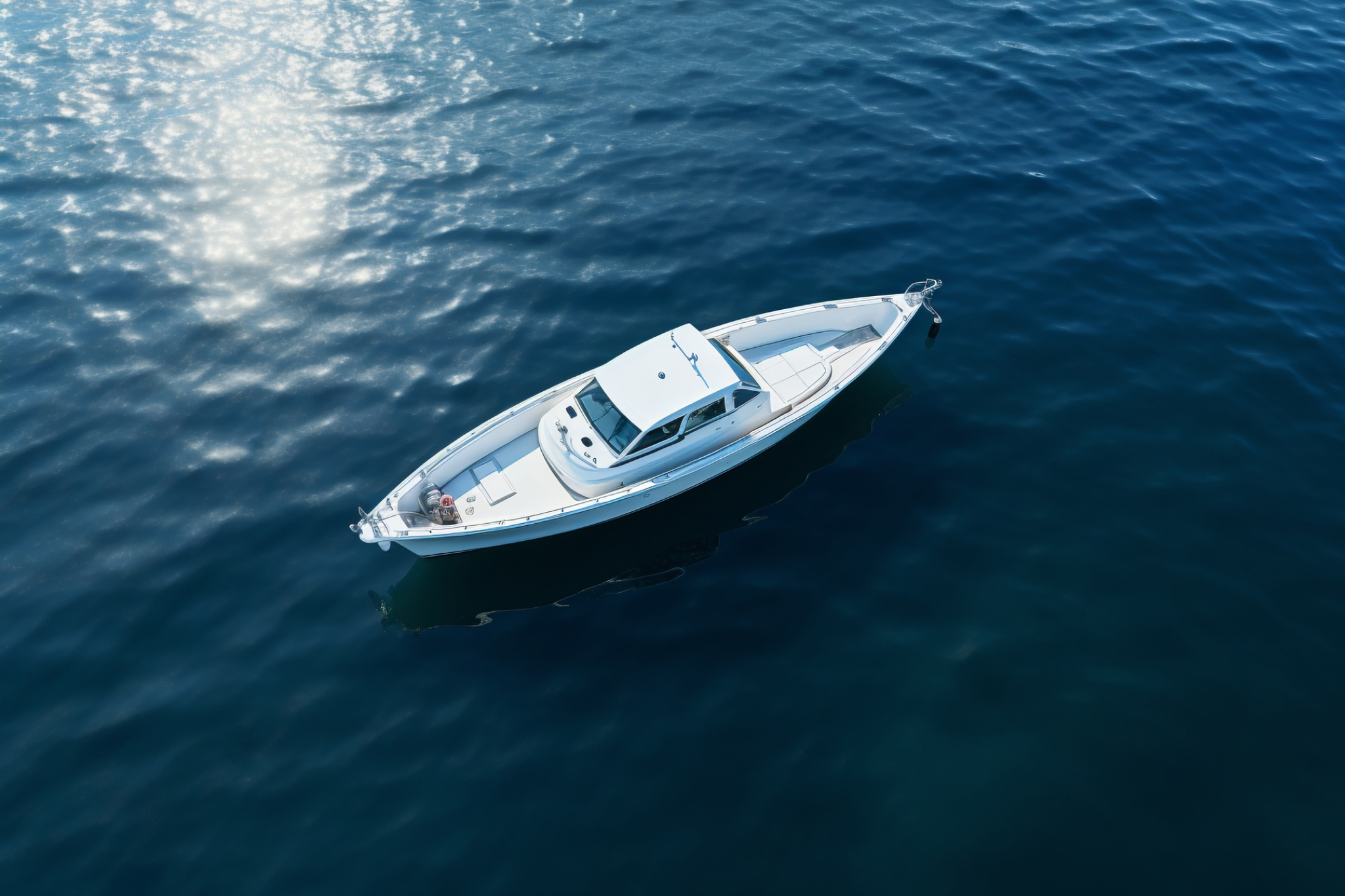 Example of a recreational boat used for solo cruising, illustrating the yacht vs boat difference in scale and use.